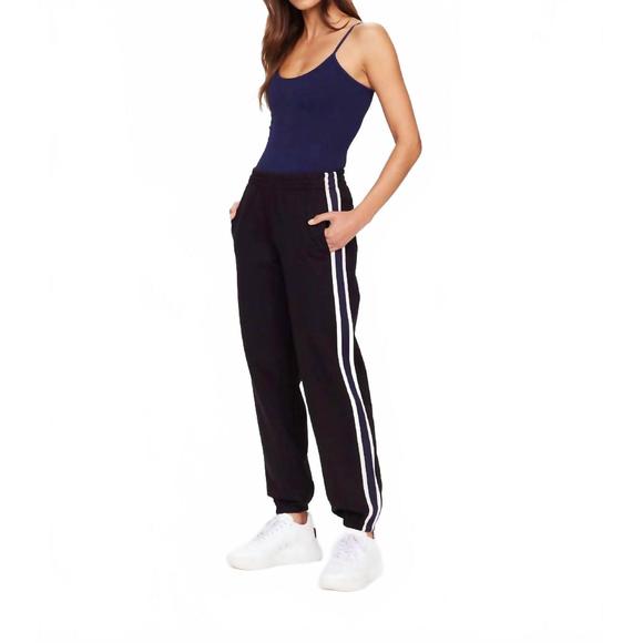 NEW THE UPSIDE beaufort cala zip pant in black